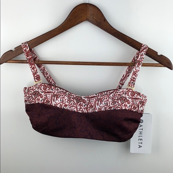 Athleta Aqualuxe Batik Bandeau Size Small - Picture 3 of 5